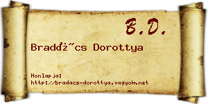 Bradács Dorottya névjegykártya