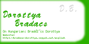 dorottya bradacs business card